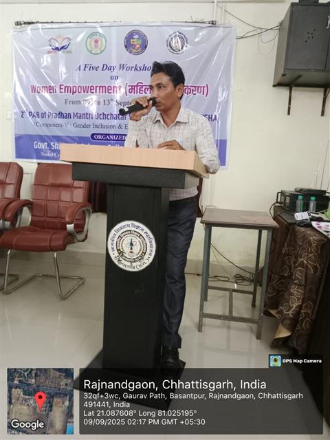 Govt. Shivnath Science College – Your Success. Our Tradition. | Science College Rajnandgaon- "लिंग समावेशन और समानता पहल"